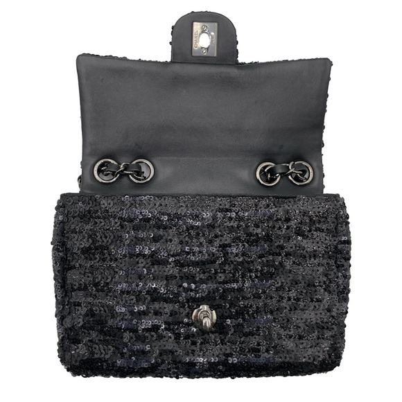 ✨$6400✨ Chanel Sequin Mini Flap Bag - Picture 9 of 11
